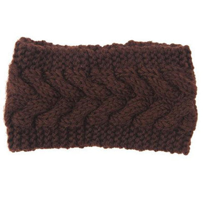Women's Twist Needle Knitting Female Warm Crochet Wool Headband
