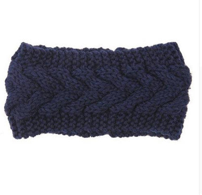 Women's Twist Needle Knitting Female Warm Crochet Wool Headband