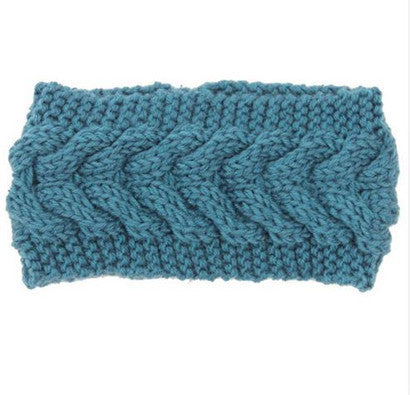 Women's Twist Needle Knitting Female Warm Crochet Wool Headband