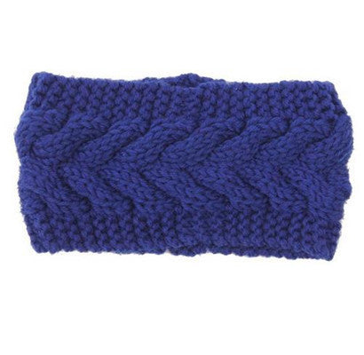 Women's Twist Needle Knitting Female Warm Crochet Wool Headband