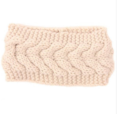 Women's Twist Needle Knitting Female Warm Crochet Wool Headband