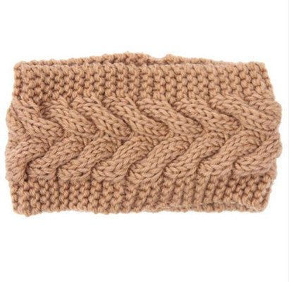 Women's Twist Needle Knitting Female Warm Crochet Wool Headband