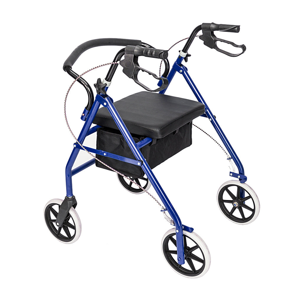 Iron Pipe Nylon Adult Walker 286lbs, Blue And Black Color For Driving Assistance