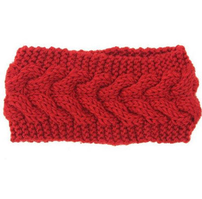 Women's Twist Needle Knitting Female Warm Crochet Wool Headband