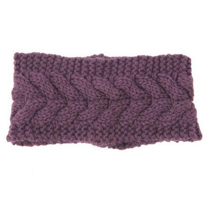 Women's Twist Needle Knitting Female Warm Crochet Wool Headband