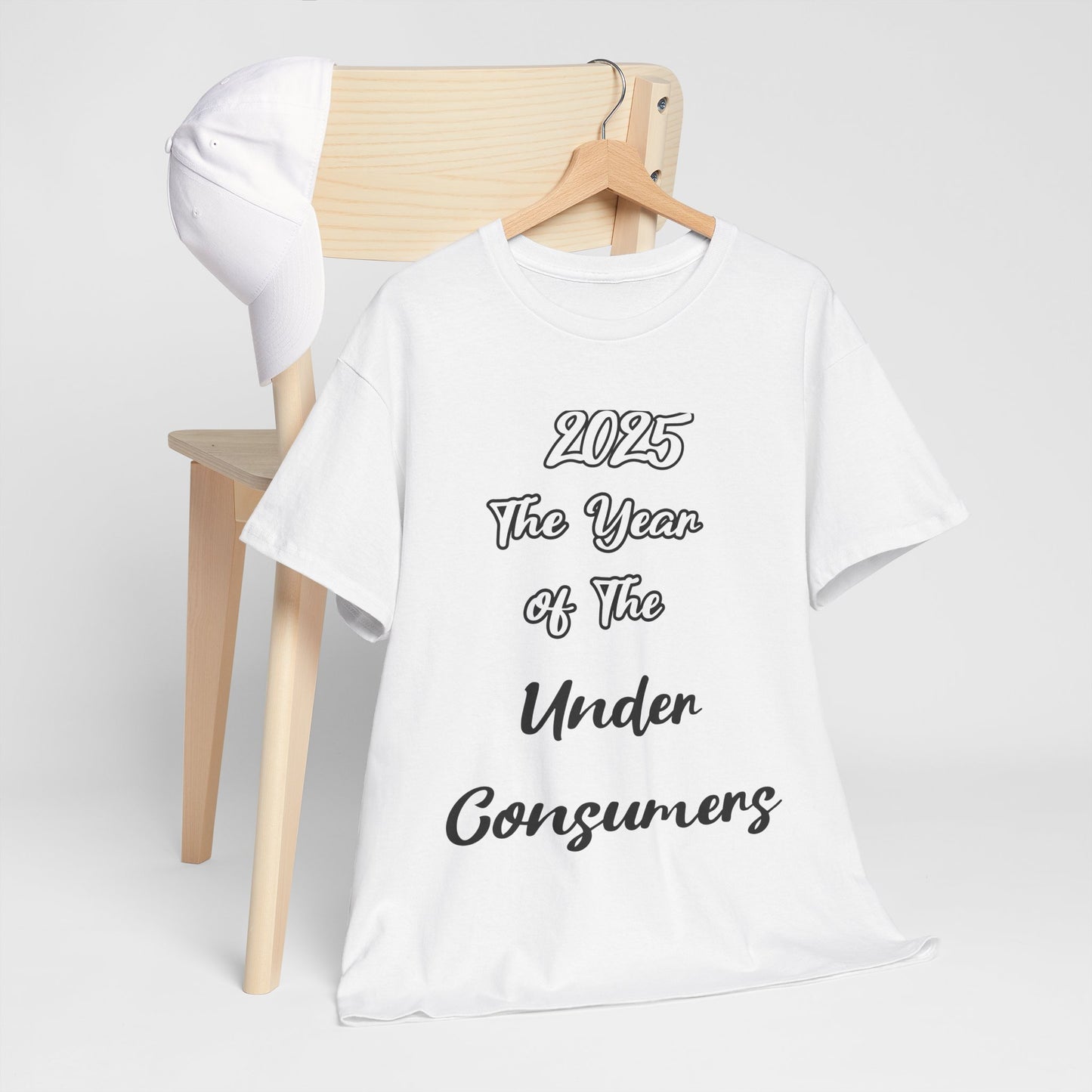 2025 The year of under Consumer Unisex Heavy Cotton Tee. Funny tshirt
