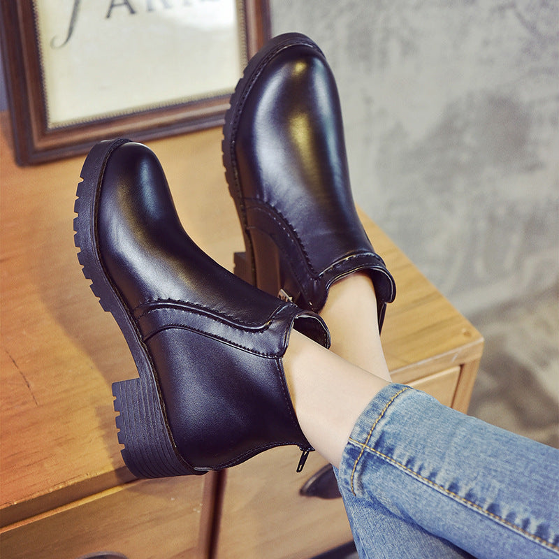 women boots boots, snow boots, pure color autumn and winter women boots