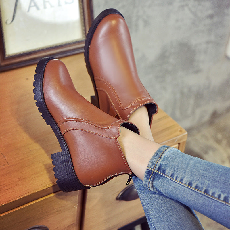 women boots boots, snow boots, pure color autumn and winter women boots