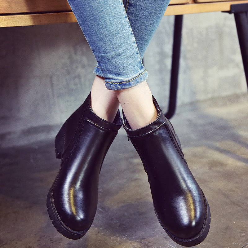 women boots boots, snow boots, pure color autumn and winter women boots