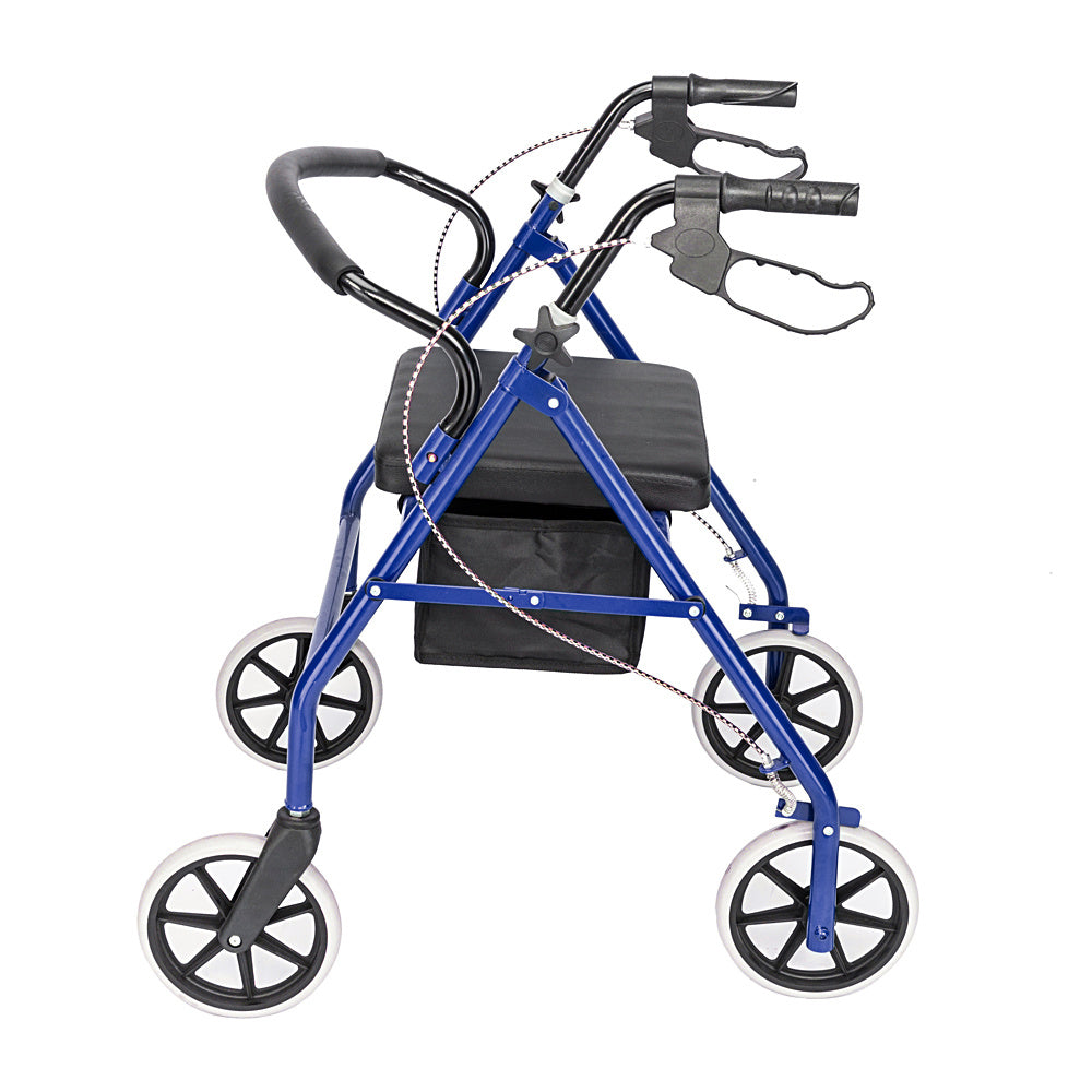 Iron Pipe Nylon Adult Walker 286lbs, Blue And Black Color For Driving Assistance