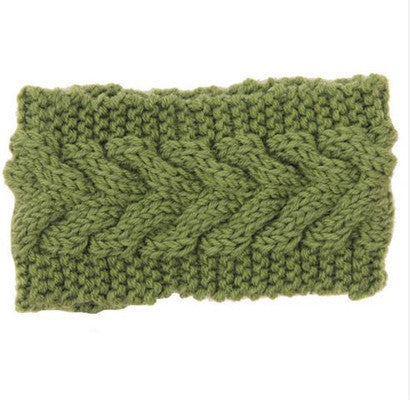 Women's Twist Needle Knitting Female Warm Crochet Wool Headband