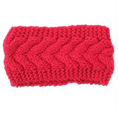 Women's Twist Needle Knitting Female Warm Crochet Wool Headband
