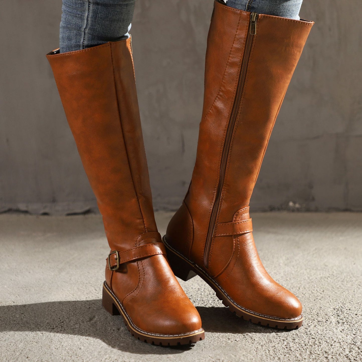 Women's BootsThick Heel Knight Boots Women