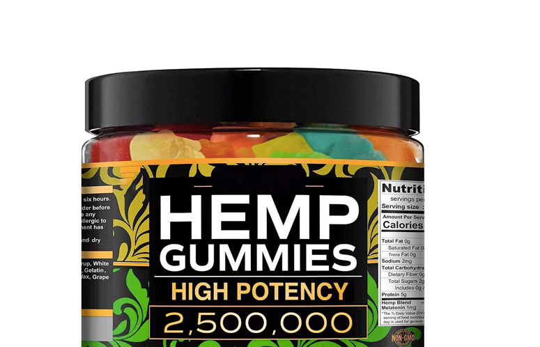0rganic Hemp Gummies Great for Peace & Relaxation with Omega 3,6,& 9 Vitamin A, E & Melatonin - 2,500,000mg Natural Fruit Flavors, Tasty Relief, 60 gummy, Made with Fresh Colorado Hemp