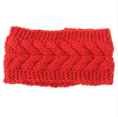 Women's Twist Needle Knitting Female Warm Crochet Wool Headband