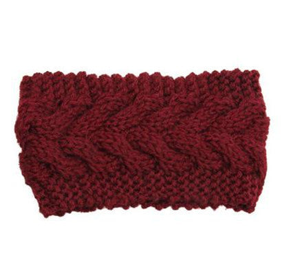 Women's Twist Needle Knitting Female Warm Crochet Wool Headband