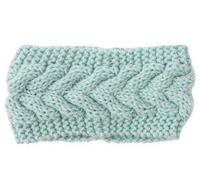 Women's Twist Needle Knitting Female Warm Crochet Wool Headband