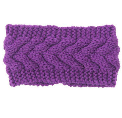 Women's Twist Needle Knitting Female Warm Crochet Wool Headband