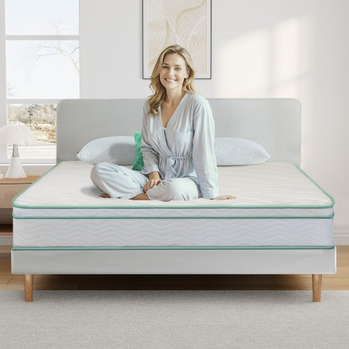 10 Inch Cool Gel Memory Foam Built-in Spring Hybrid Mattress