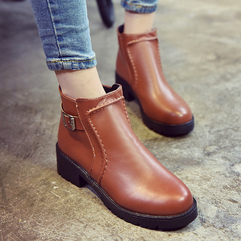 women boots boots, snow boots, pure color autumn and winter women boots